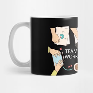 Team Work Illustration Mug